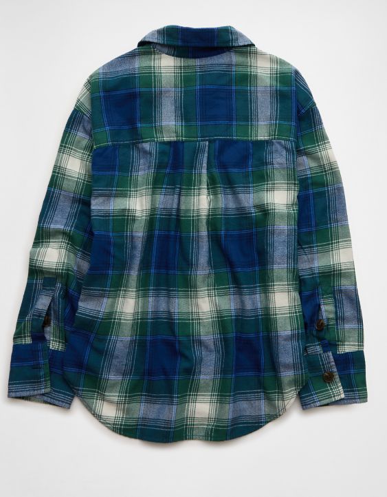 AE Plaid Button-Up Shirt