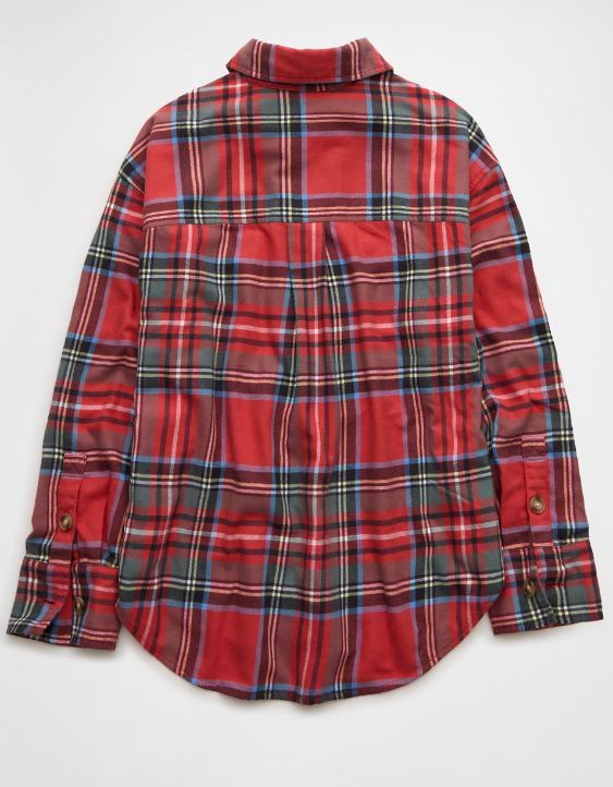 AE Plaid Button-Up Shirt