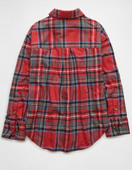AE Plaid Button-Up Shirt