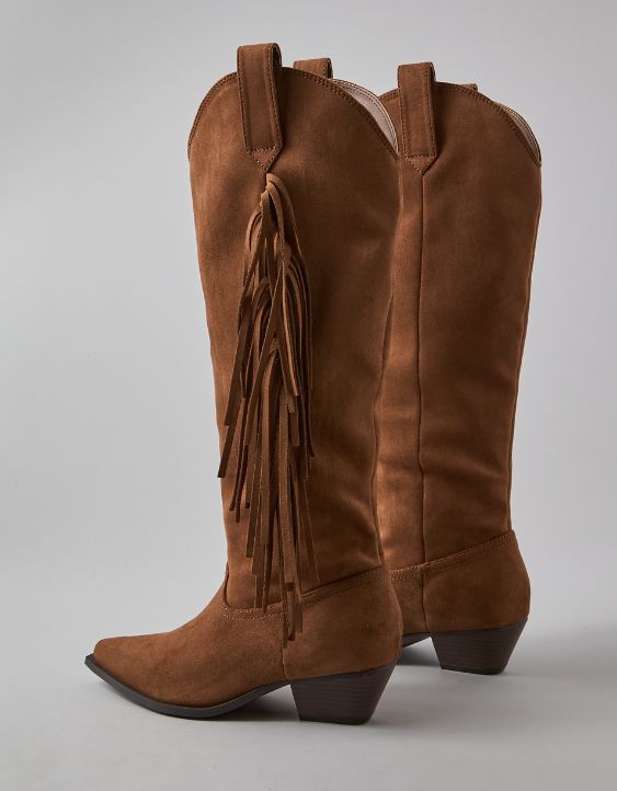 AE Western Fringe Knee High Boot