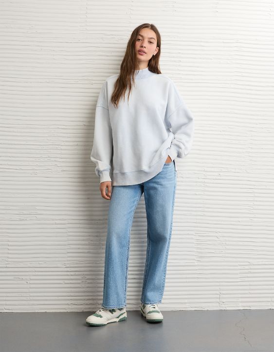 AE Everyday Luxe Mock Neck Sweatshirt