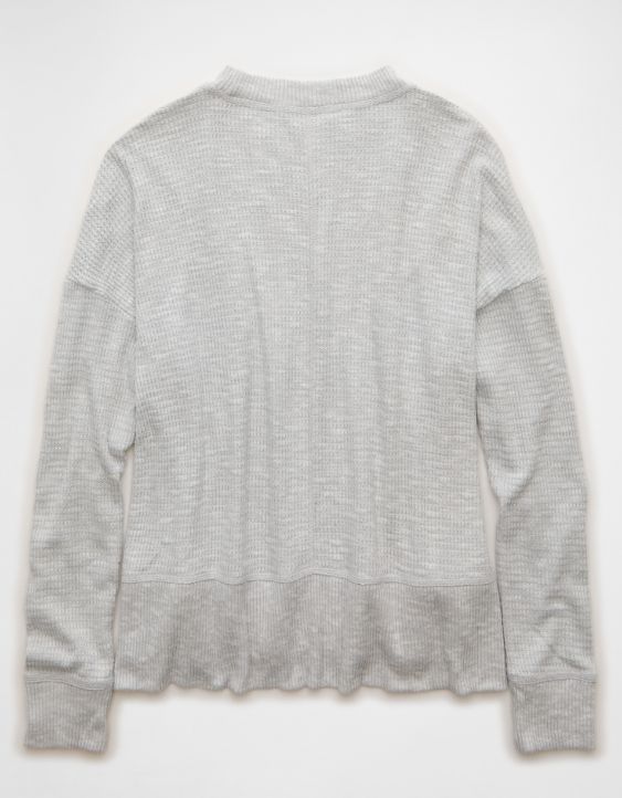 AE Long Sleeve Plush Crew Neck Top