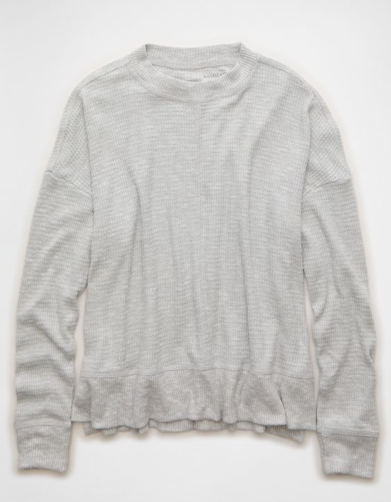 AE Long Sleeve Plush Crew Neck Top