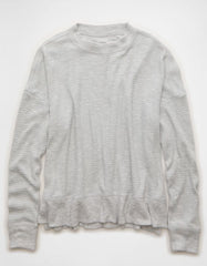 AE Long Sleeve Plush Crew Neck Top