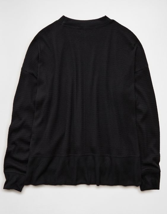 AE Long Sleeve Plush Crew Neck Top