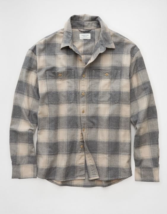 AE Relaxed Fit Everyday Flannel Shirt