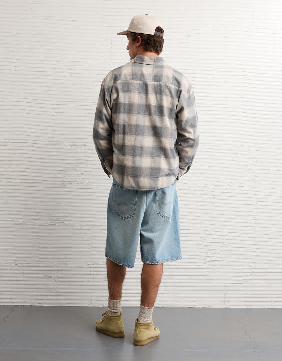 AE Relaxed Fit Everyday Flannel Shirt