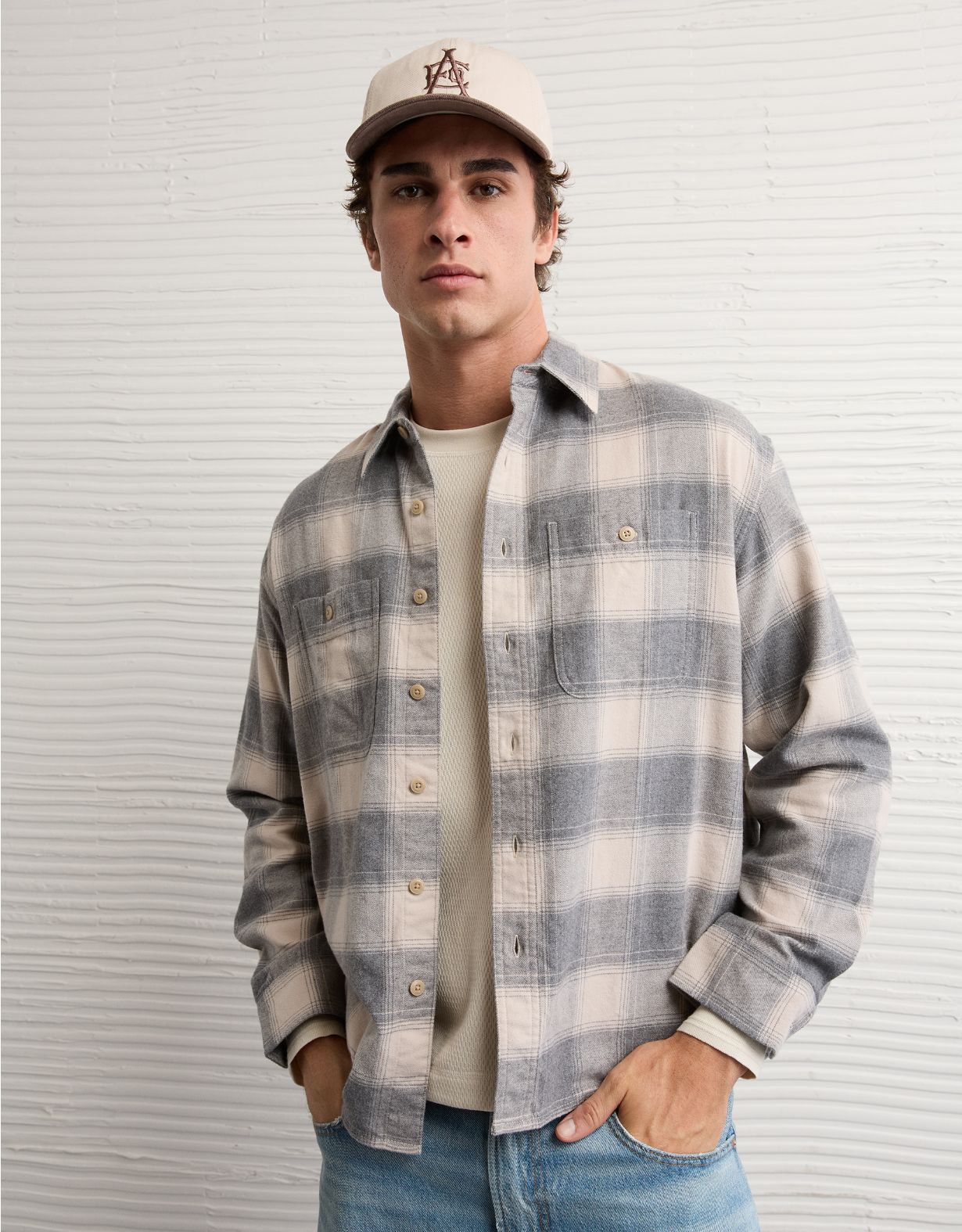 AE Relaxed Fit Everyday Flannel Shirt