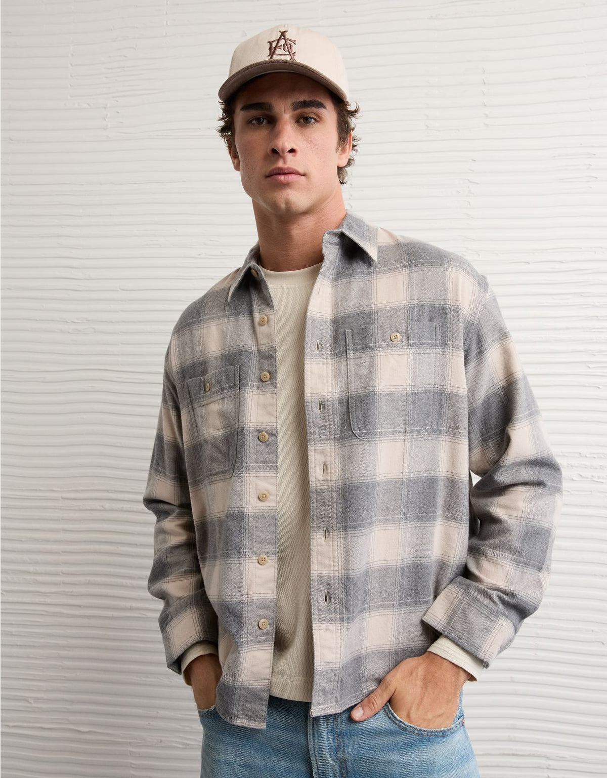 AE Relaxed Fit Everyday Flannel Shirt