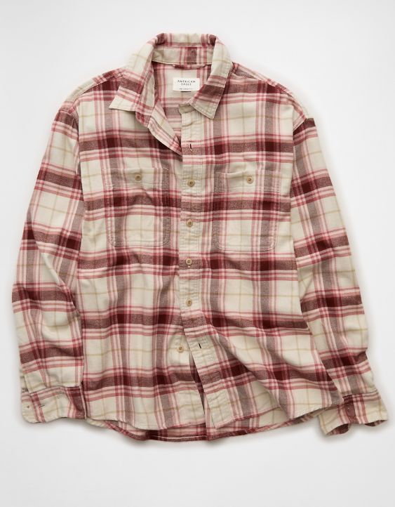 AE Relaxed Fit Everyday Flannel Shirt