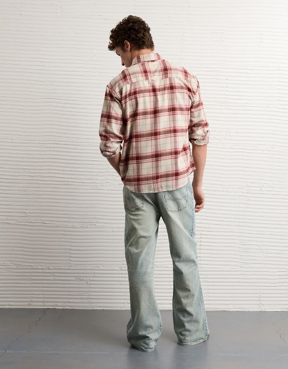 AE Relaxed Fit Everyday Flannel Shirt
