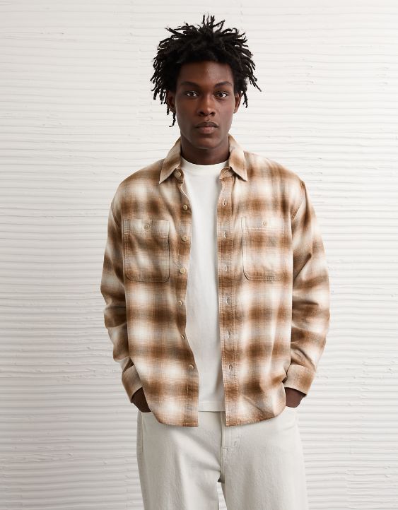AE Relaxed Fit Everyday Flannel Shirt