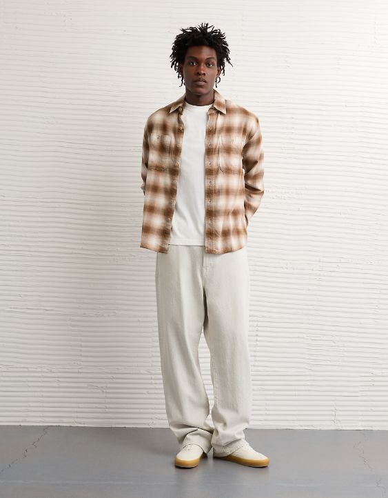 AE Relaxed Fit Everyday Flannel Shirt