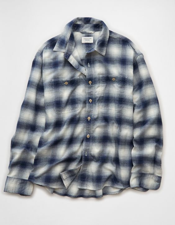 AE Relaxed Fit Everyday Flannel Shirt