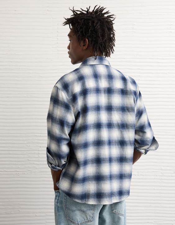 AE Relaxed Fit Everyday Flannel Shirt