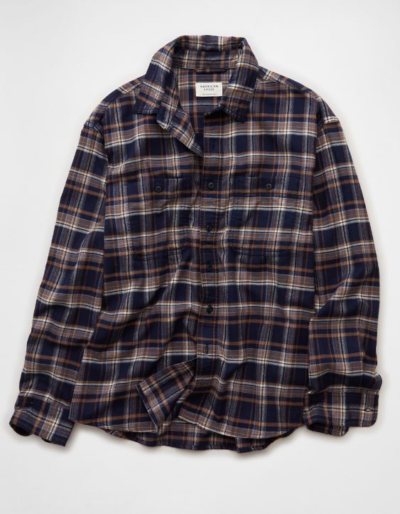 AE Relaxed Fit Everyday Flannel Shirt