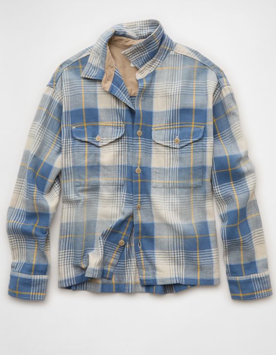 AE Boxy Everyday Flannel Shirt