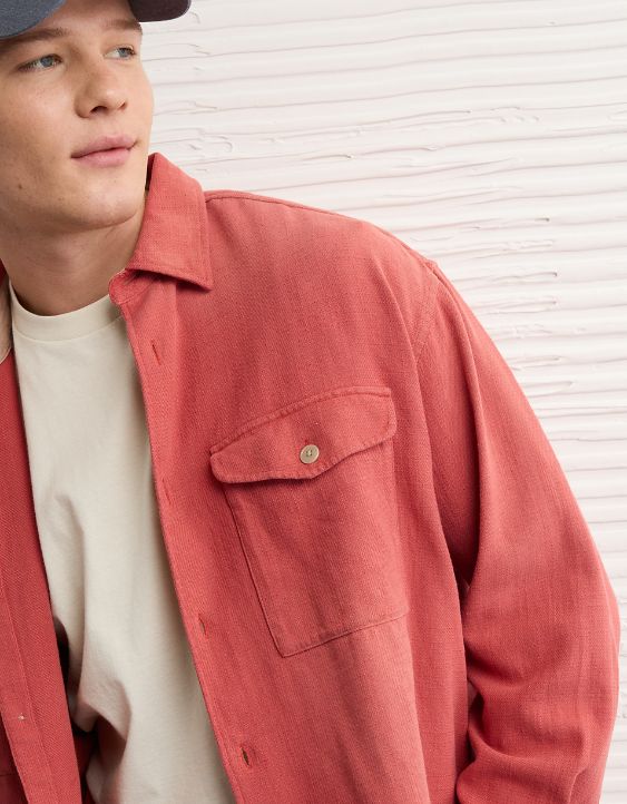 AE Boxy Everyday Flannel Shirt