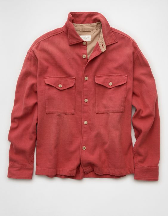 AE Boxy Everyday Flannel Shirt