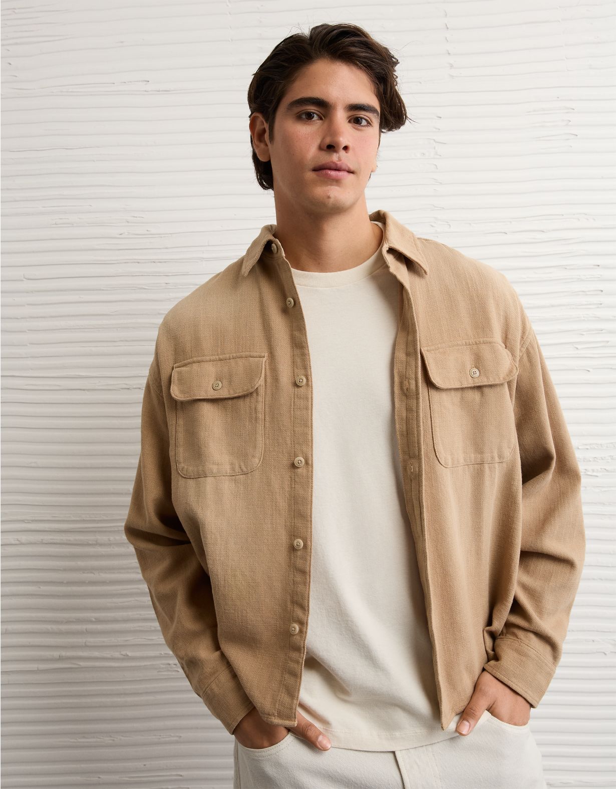 AE Boxy Everyday Flannel Shirt