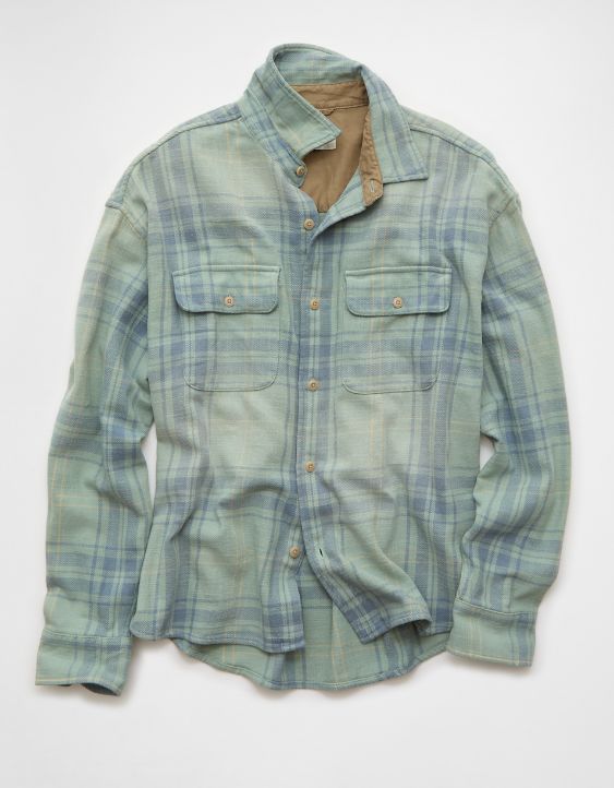 AE Boxy Everyday Flannel Shirt