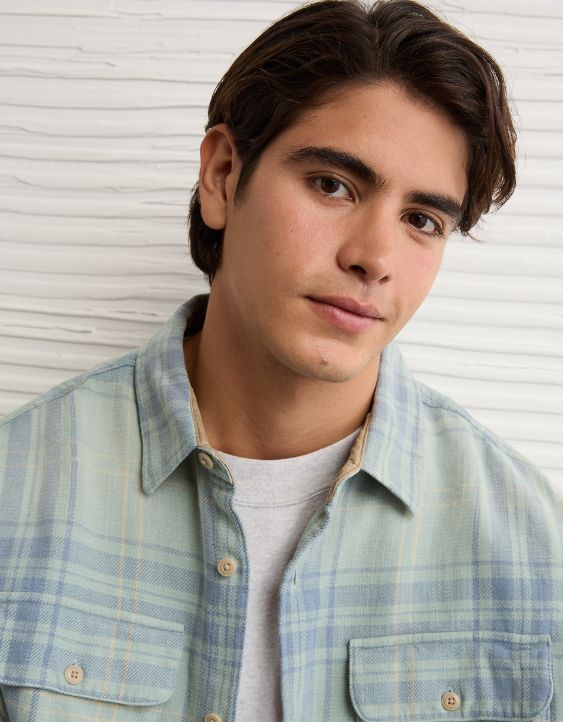 AE Boxy Everyday Flannel Shirt
