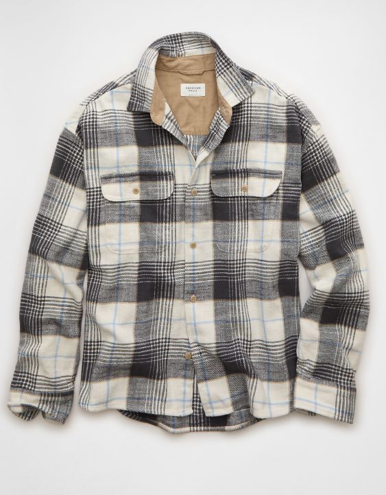 AE Boxy Everyday Flannel Shirt