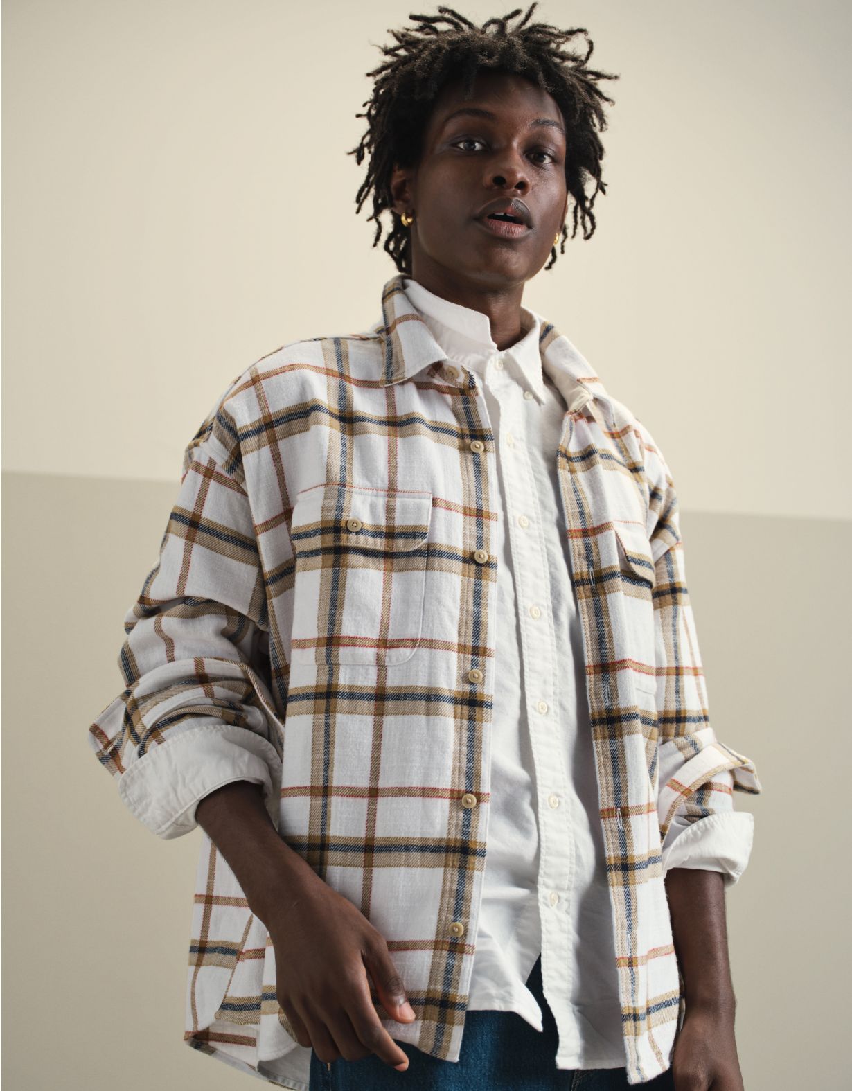 AE Boxy Everyday Flannel Shirt