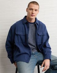 AE Boxy Everyday Flannel Shirt