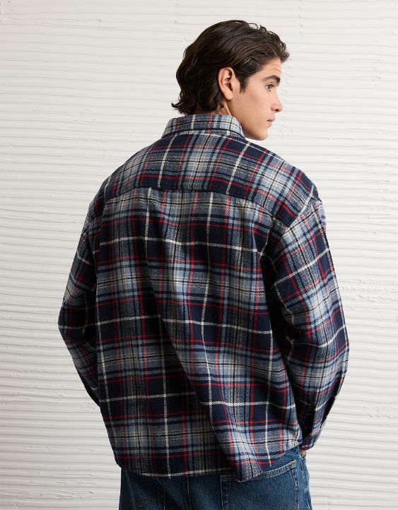 AE Boxy Everyday Flannel Shirt