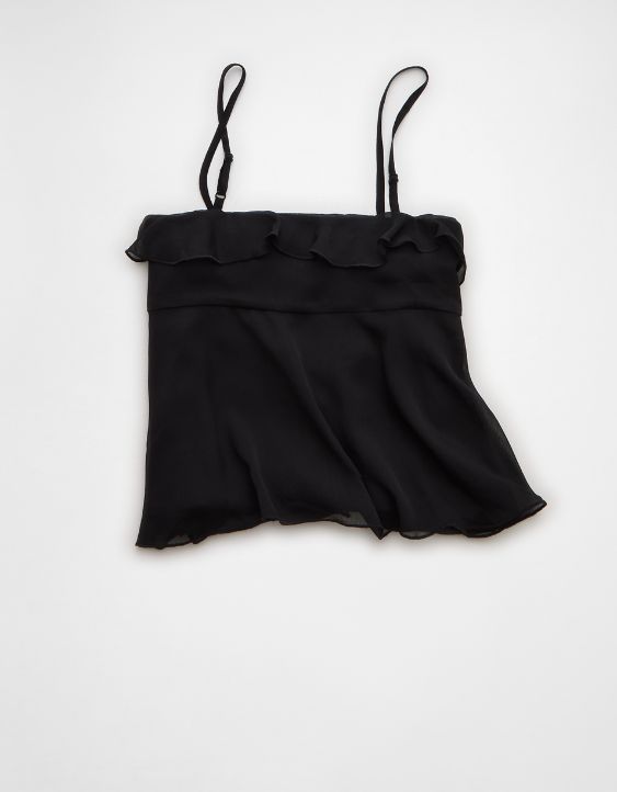 AE Ruffle Tie-Front Cami Top