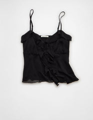 AE Ruffle Tie-Front Cami Top