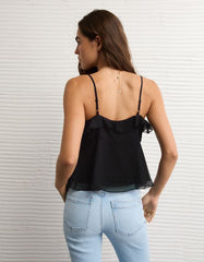 AE Ruffle Tie-Front Cami Top