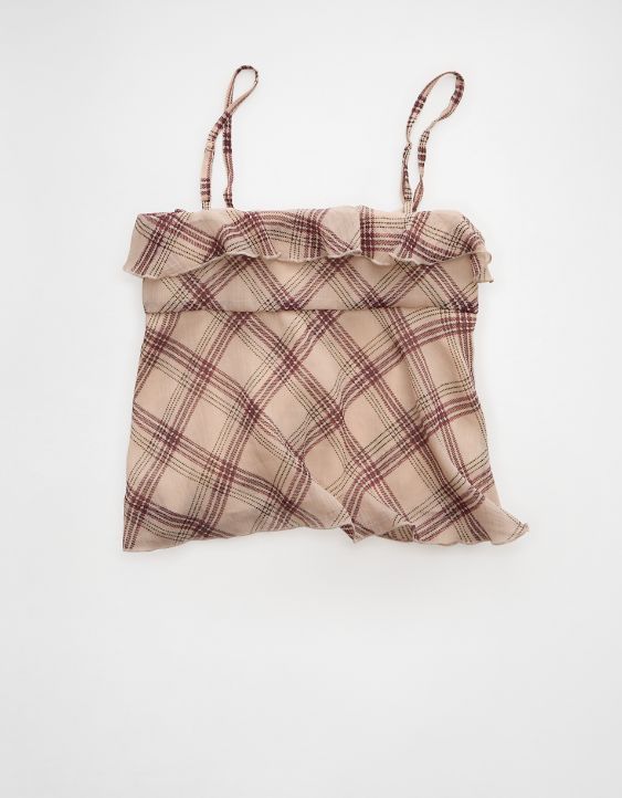 AE Ruffle Tie-Front Cami Top