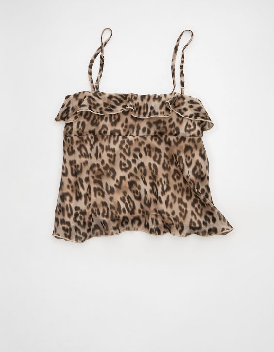 AE Ruffle Tie-Front Cami Top