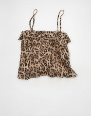 AE Ruffle Tie-Front Cami Top