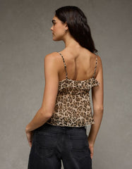 AE Ruffle Tie-Front Cami Top