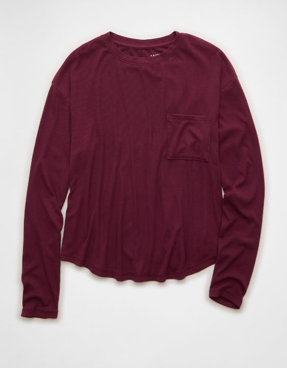 AE Soft &amp; Sexy Long Sleeve Pocket T-Shirt