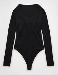 AE Long Sleeve Bow Front Bodysuit