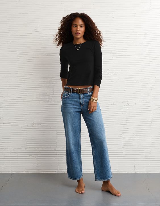 AE Long Sleeve Hey Baby Tee