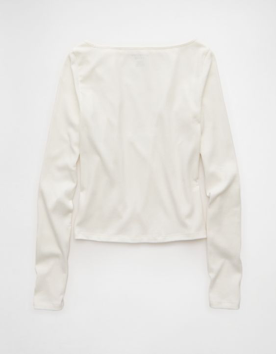 AE Long Sleeve Boatneck Baby Tee