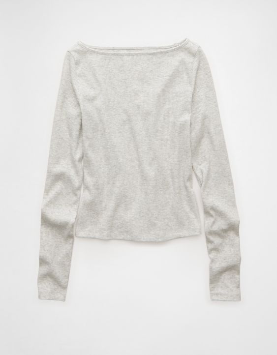 AE Long Sleeve Boatneck Baby Tee