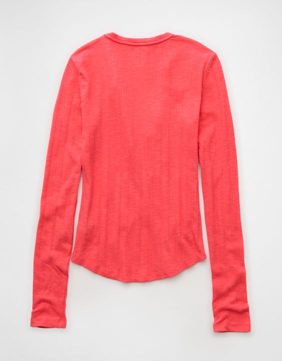 AE Long Sleeve Henley T-Shirt