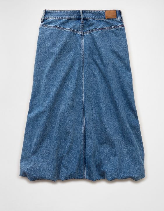 AE High-Waisted Bubble Midi Skirt