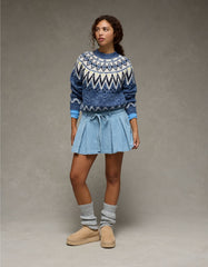 AE High-Waisted Pleated Mini Skirt